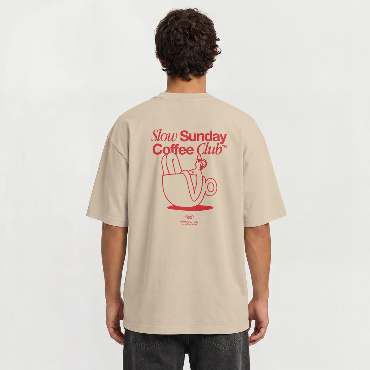 Saint Guas Statement Capsule – Slow Sunday Premium Oversize T-Shirt