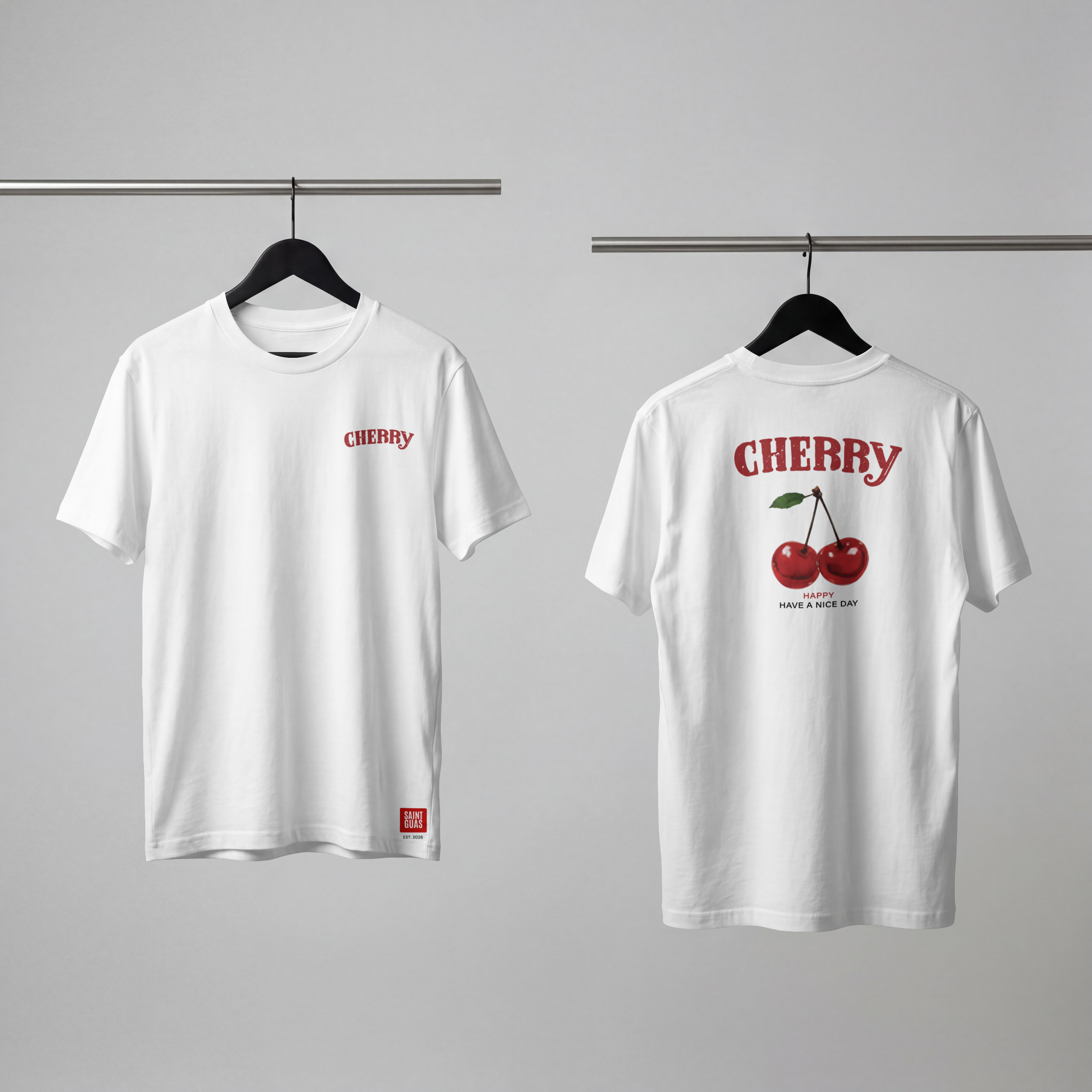 Saint Guas Statement Capsule – Cherry Premium Oversize T-Shirt