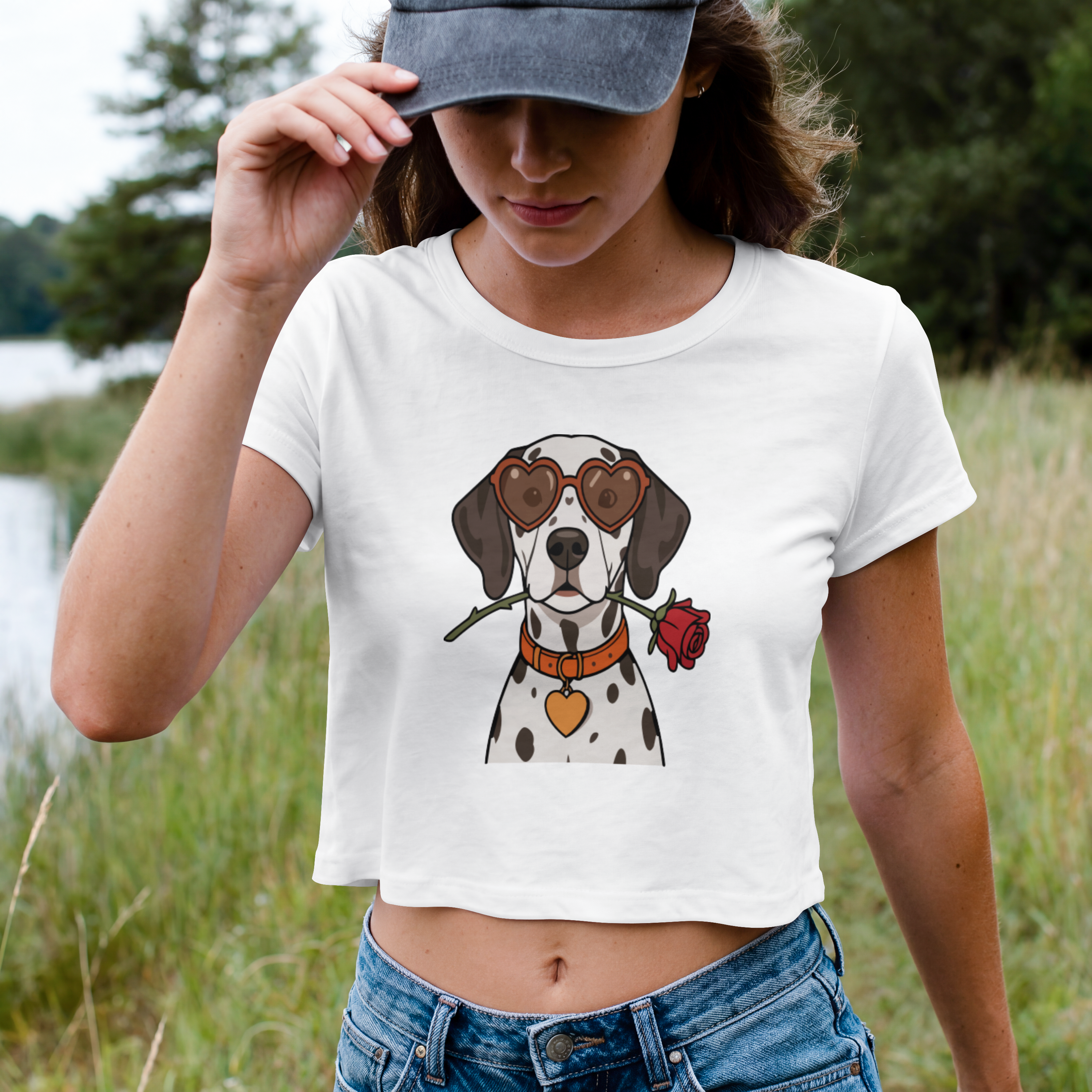 Saint Guas Mood Pet Capsule - Dalmatian Premium Crop T-Shirt