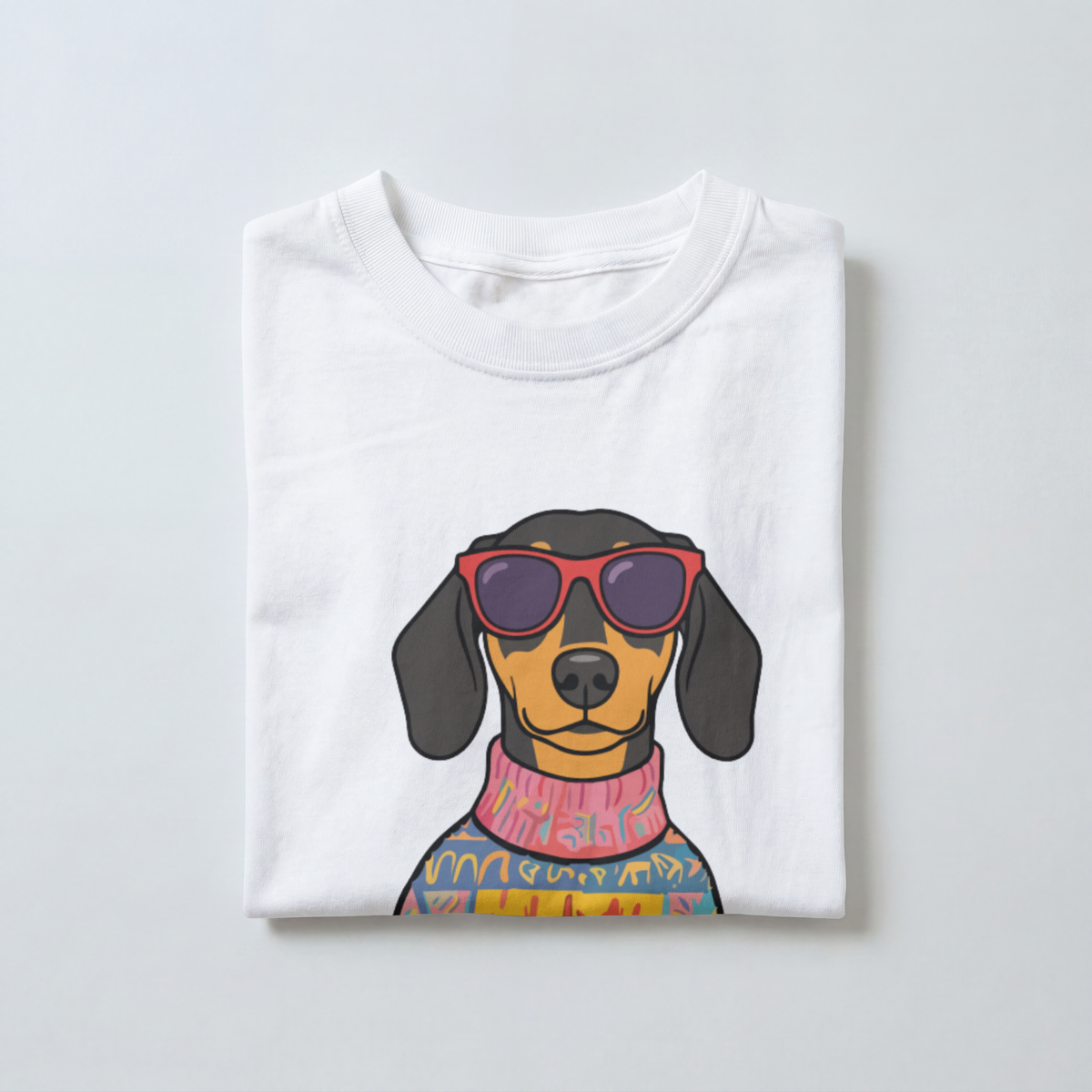 Saint Guas Mood Pet Capsule – Dachshund Premium Oversize T-Shirt