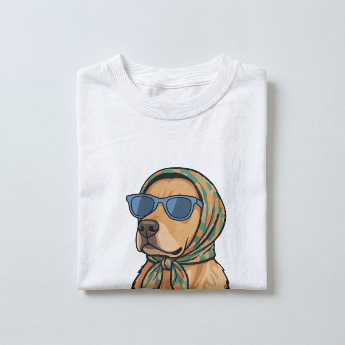 Saint Guas Mood Pet Capsule – Golden Retriever Premium Oversize T-Shirt