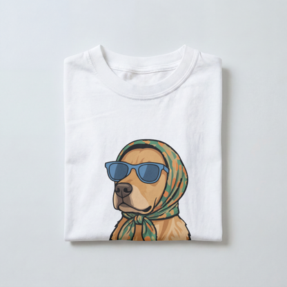 Saint Guas Mood Pet Capsule – Golden Retriever Premium Oversize T-Shirt