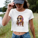 Saint Guas Mood Pet Capsule - Beagle Premium Crop T-Shirt