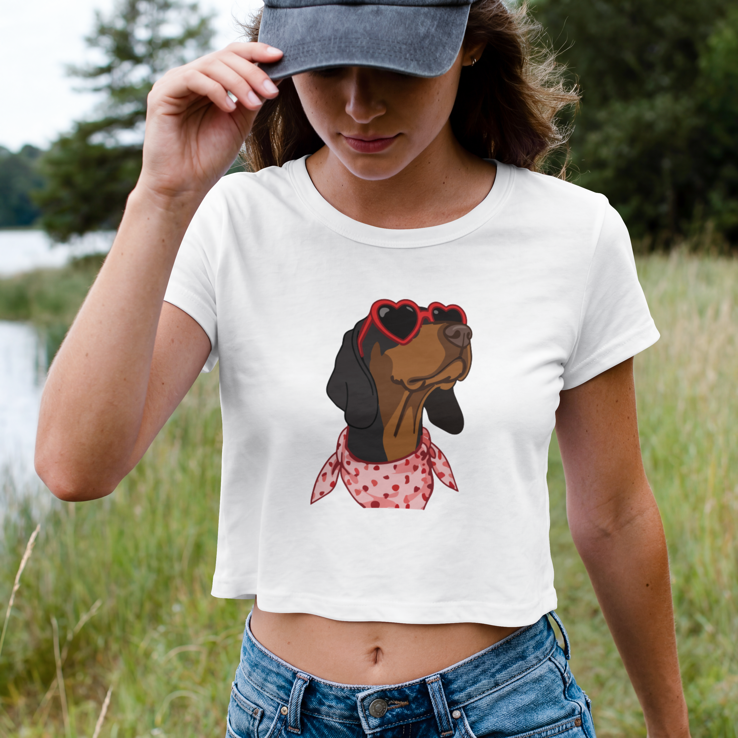Saint Guas Mood Pet Capsule - Pointer Premium Crop T-Shirt