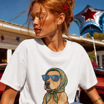 Saint Guas Mood Pet Capsule – Golden Retriever Premium Oversize T-Shirt
