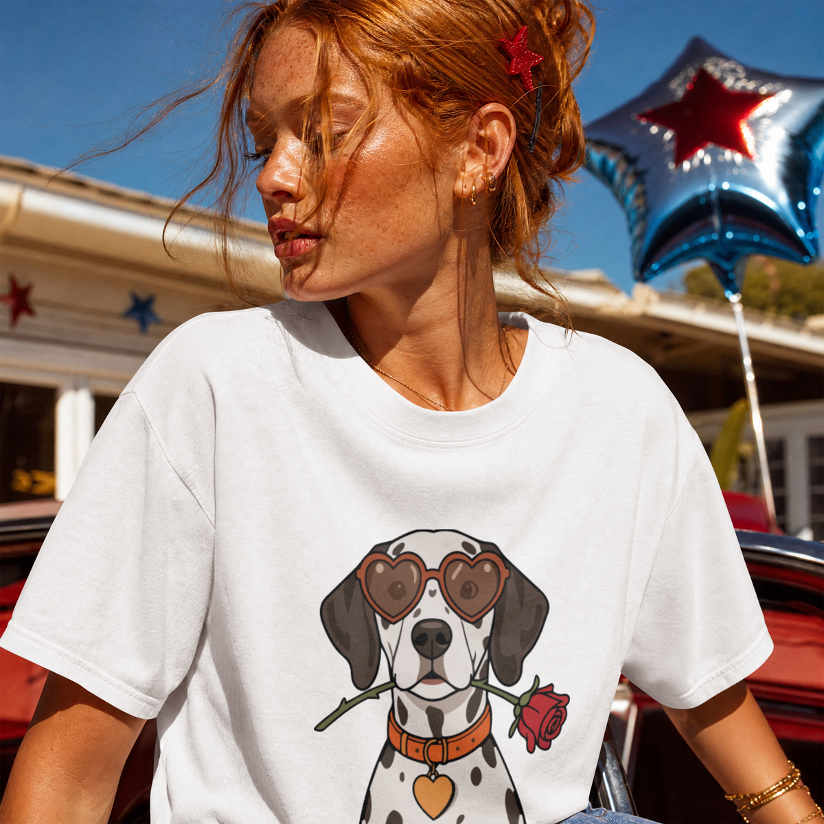 Saint Guas Mood Pet Capsule – Dalmatian Premium Oversize T-Shirt