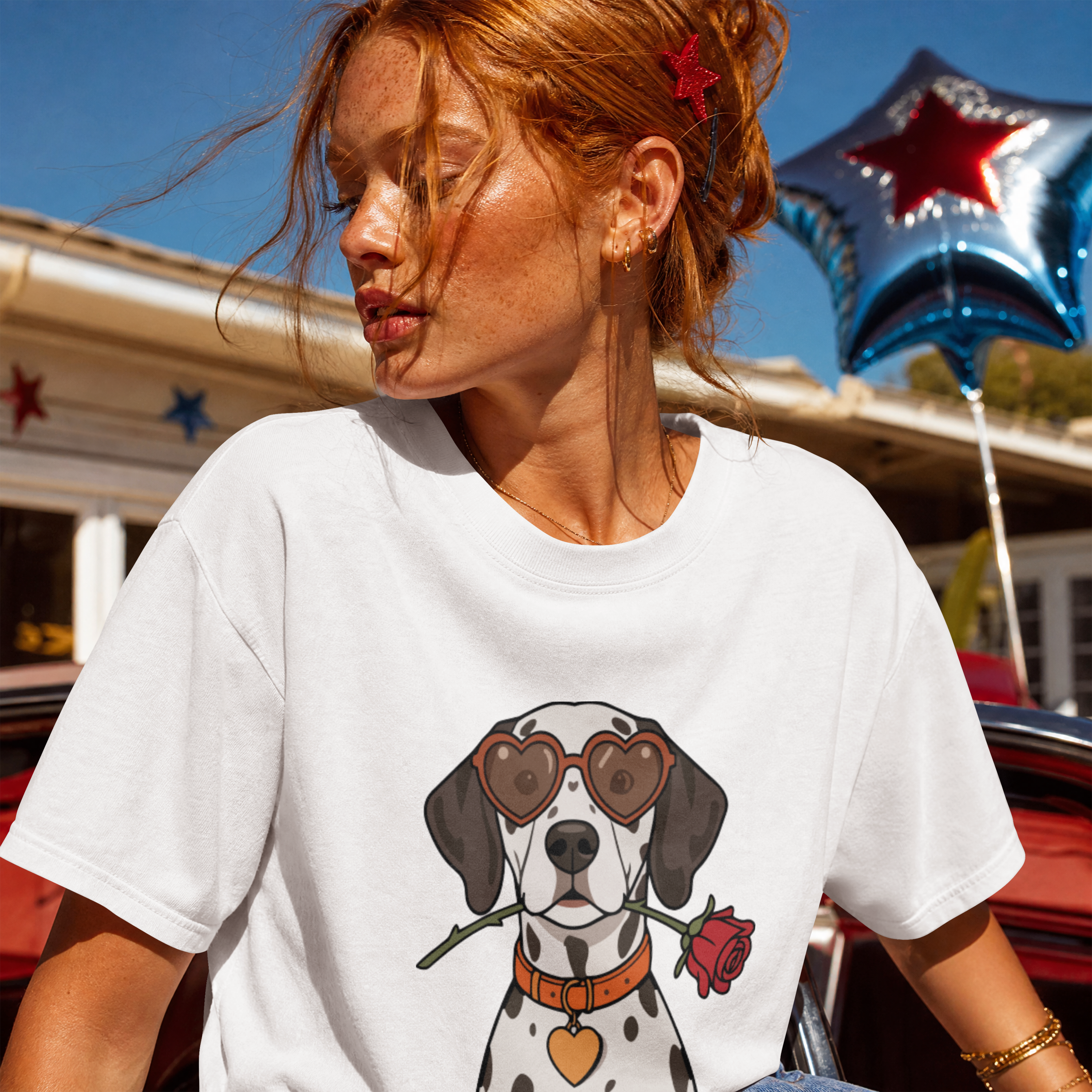 Saint Guas Mood Pet Capsule – Dalmatian Premium Oversize T-Shirt