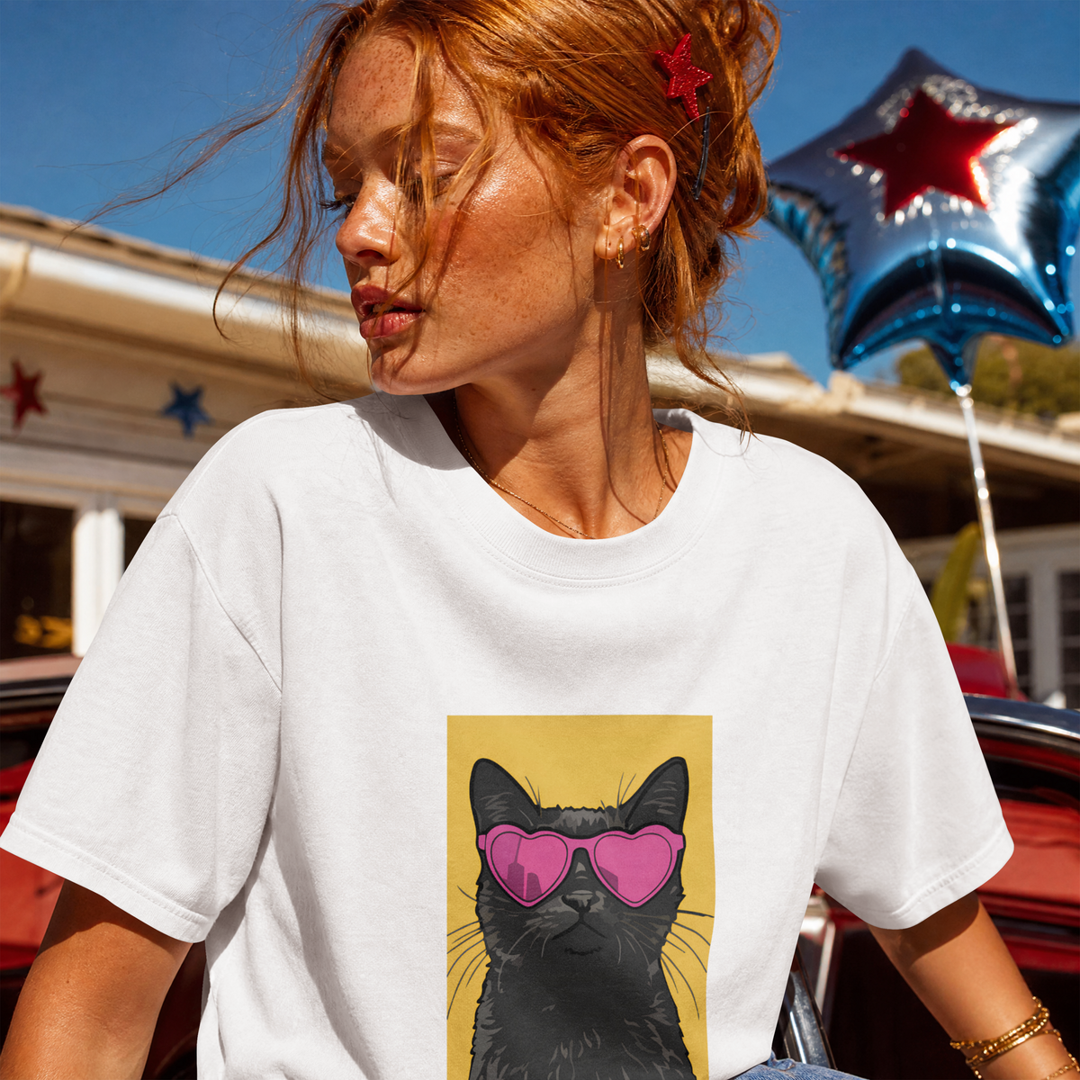 Saint Guas Mood Pet Capsule – Cat Club Premium Oversize T-Shirt