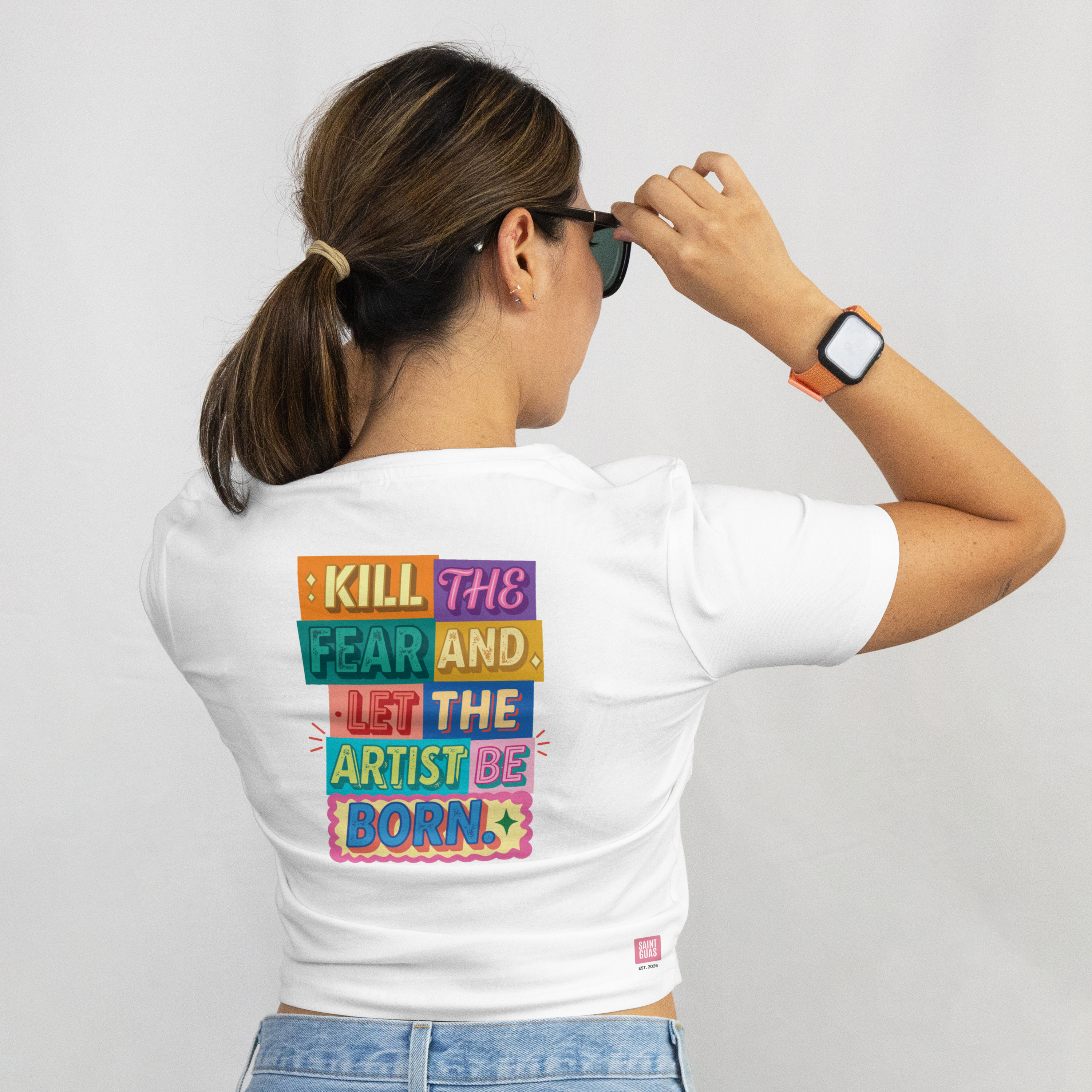 Saint Guas Statement Capsule -  Kill The Fear Premium Crop T-Shirt
