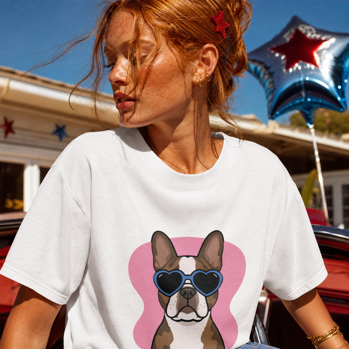 Saint Guas Mood Pet Capsule – Frenchie Premium Oversize T-Shirt