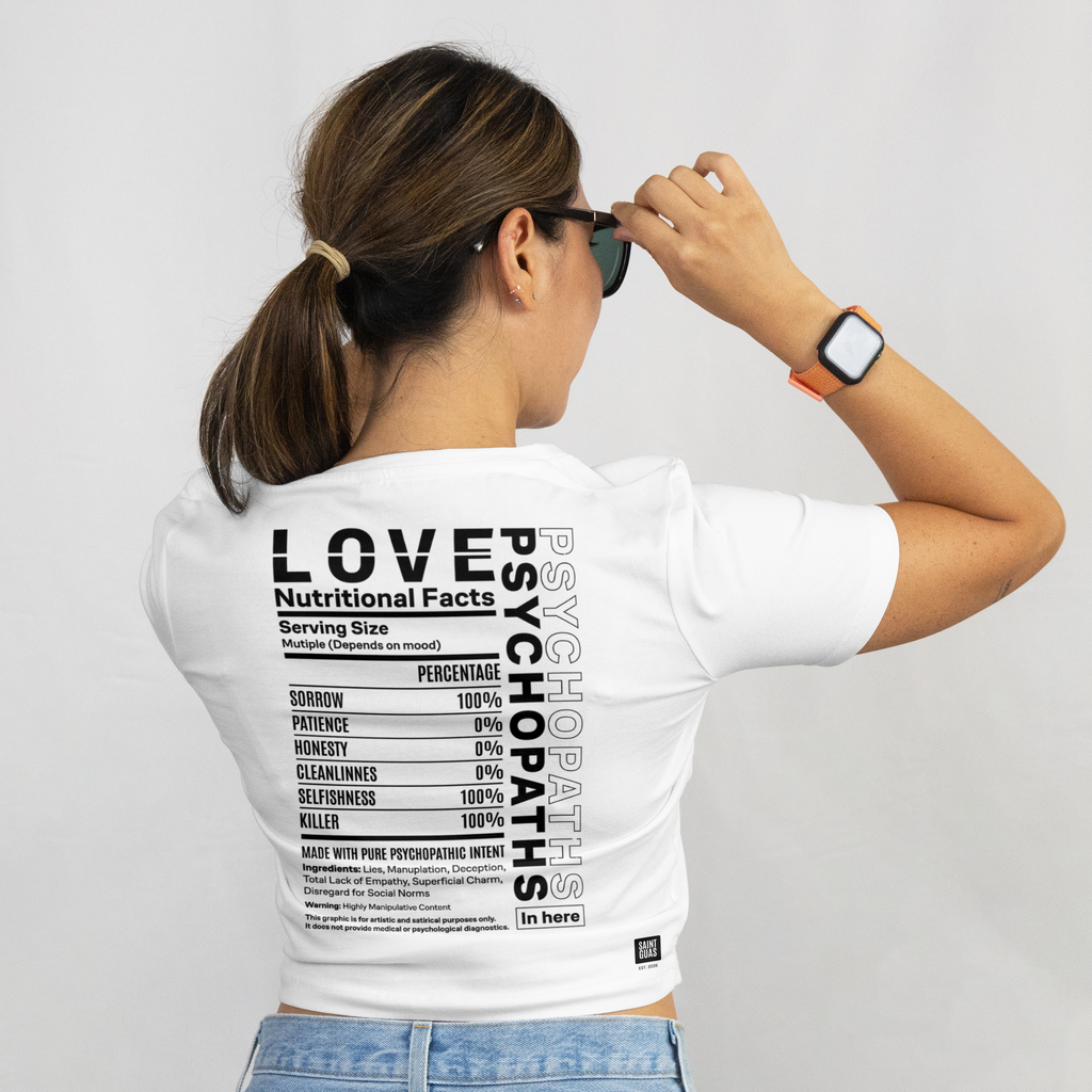 Saint Guas Statement Capsule -  Love Premium Crop T-Shirt