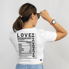 Saint Guas Statement Capsule -  Love Premium Crop T-Shirt