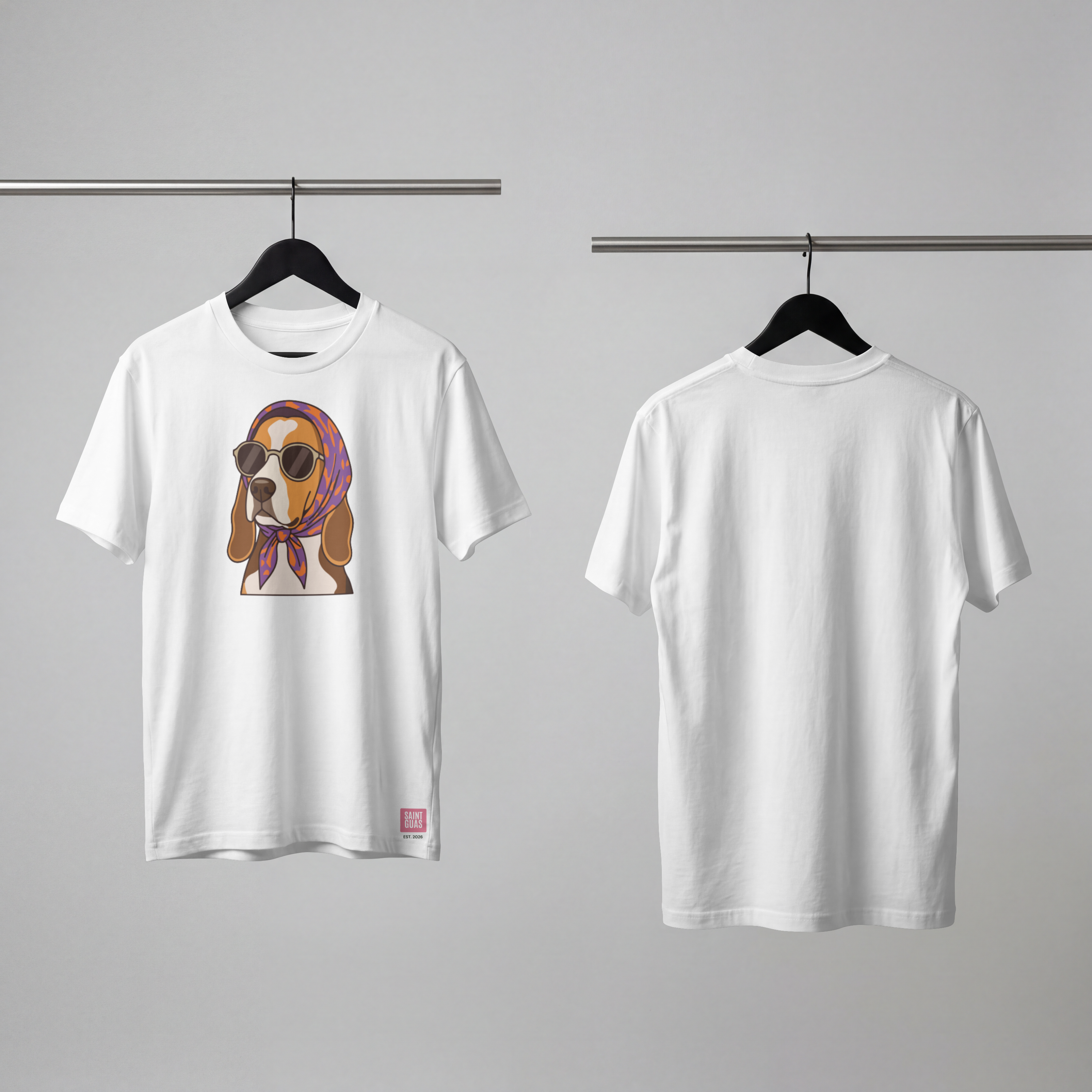 Saint Guas Mood Pet Capsule – Beagle Premium Oversize T-Shirt