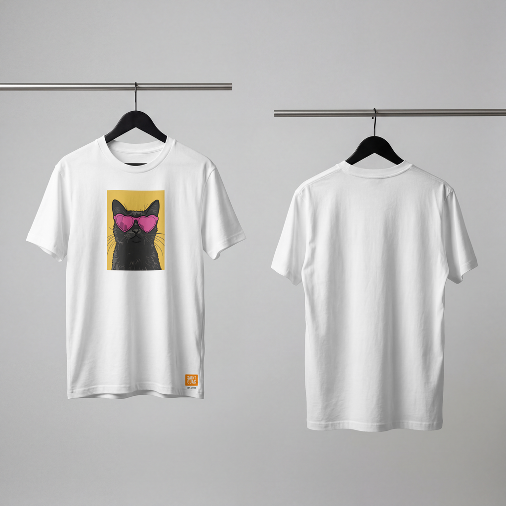 Saint Guas Mood Pet Capsule – Cat Club Premium Oversize T-Shirt