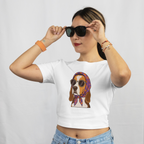 Saint Guas Mood Pet Capsule - Beagle Premium Crop T-Shirt