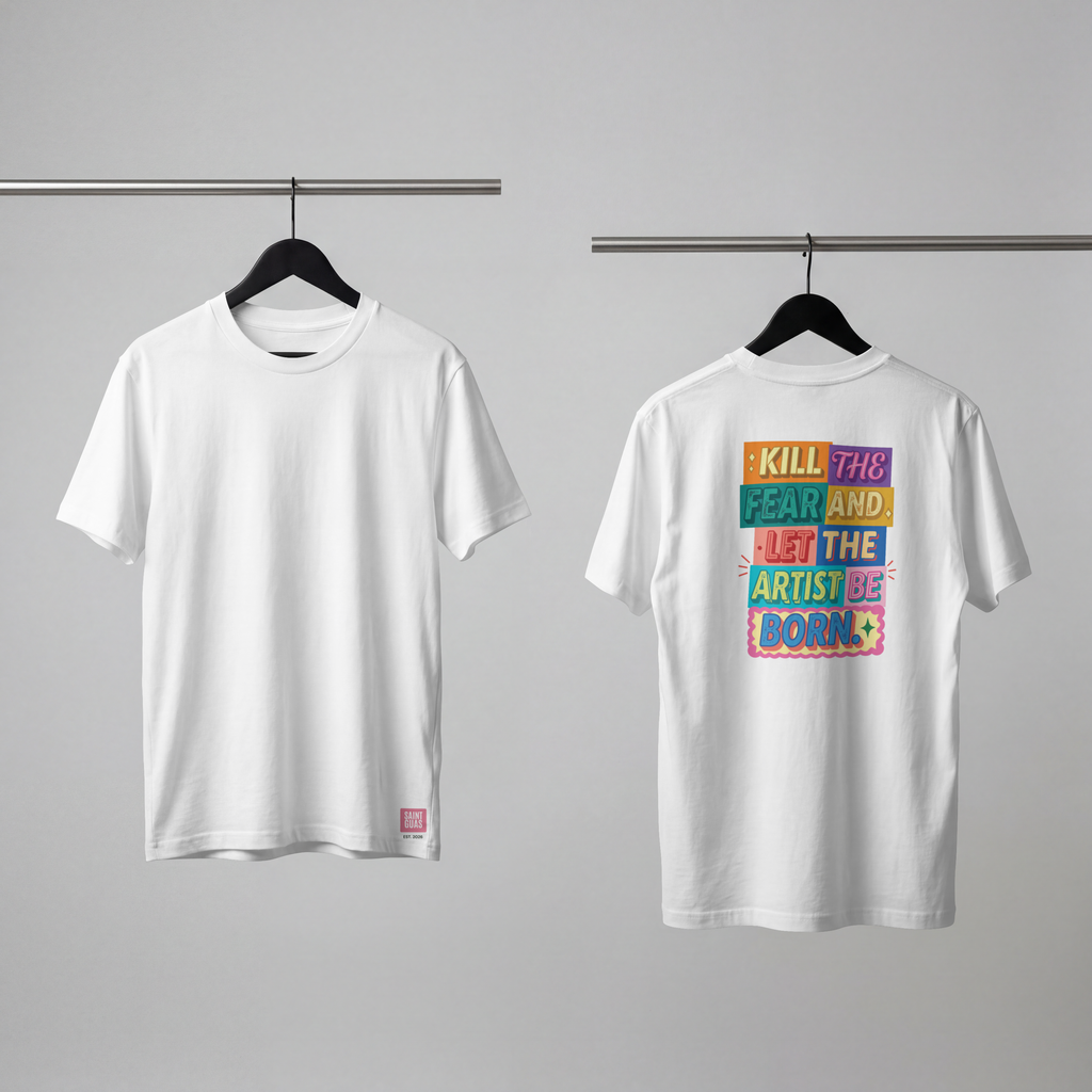 Saint Guas Statement Capsule – Espresso Girl Club Premium Oversize T-Shirt