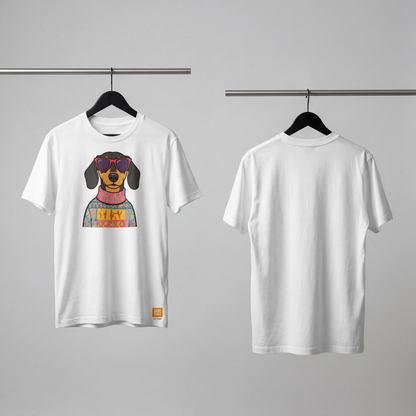 Saint Guas Mood Pet Capsule – Dachshund Premium Oversize T-Shirt