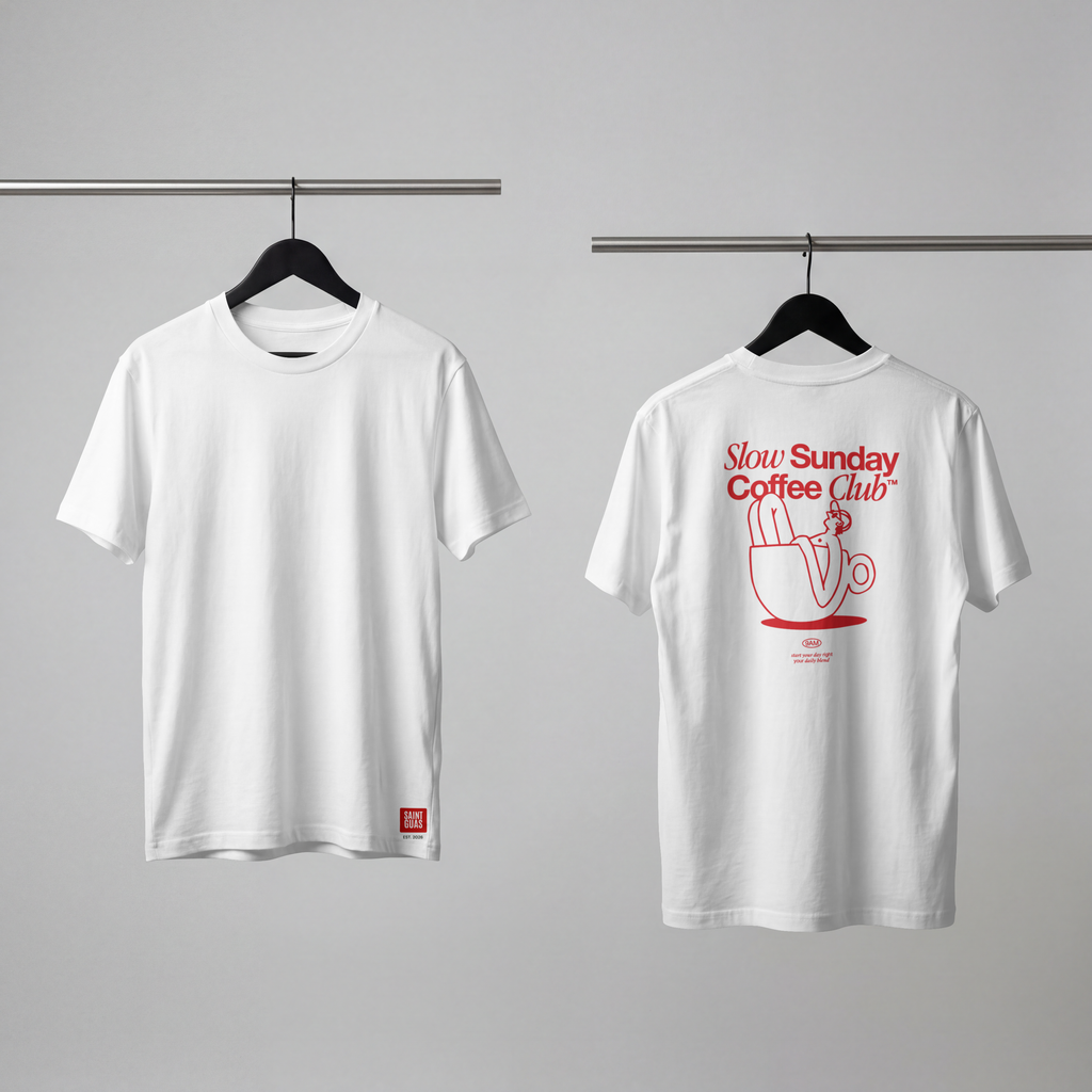 Saint Guas Statement Capsule – Slow Sunday Premium Oversize T-Shirt