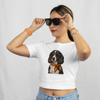 Saint Guas Mood Pet Capsule - Cocker Spaniel Premium Crop T-Shirt