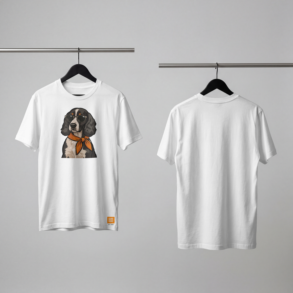 Saint Guas Mood Pet Capsule – Cocker Spaniel Premium Oversize T-Shirt