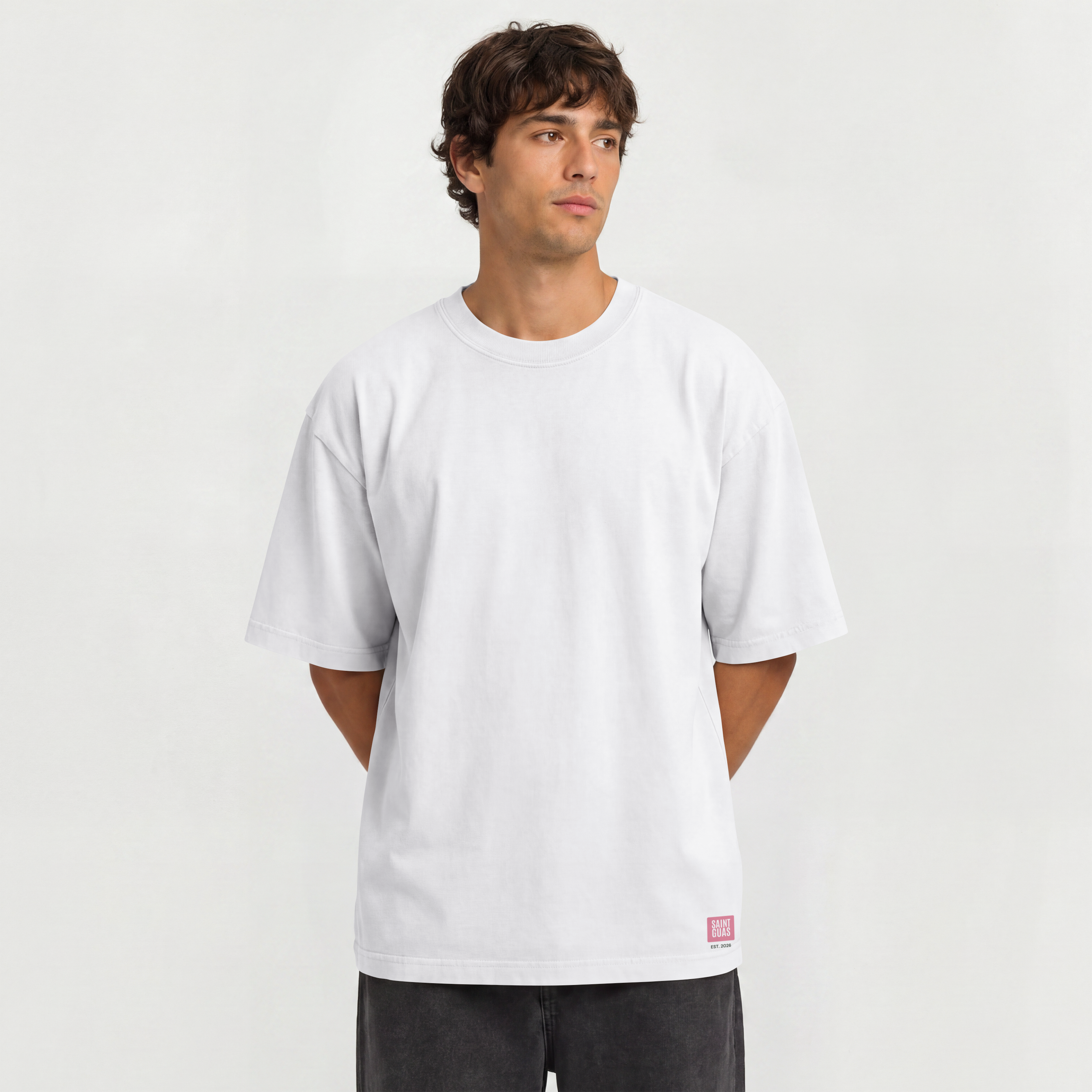 Saint Guas Statement Capsule – Espresso Girl Club Premium Oversize T-Shirt