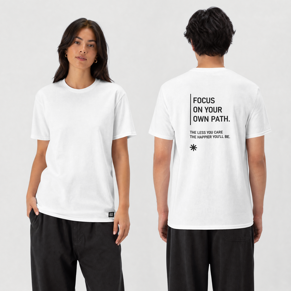 Saint Guas Statement Capsule – Focus On Your Path Premium Oversize T-Shirt
