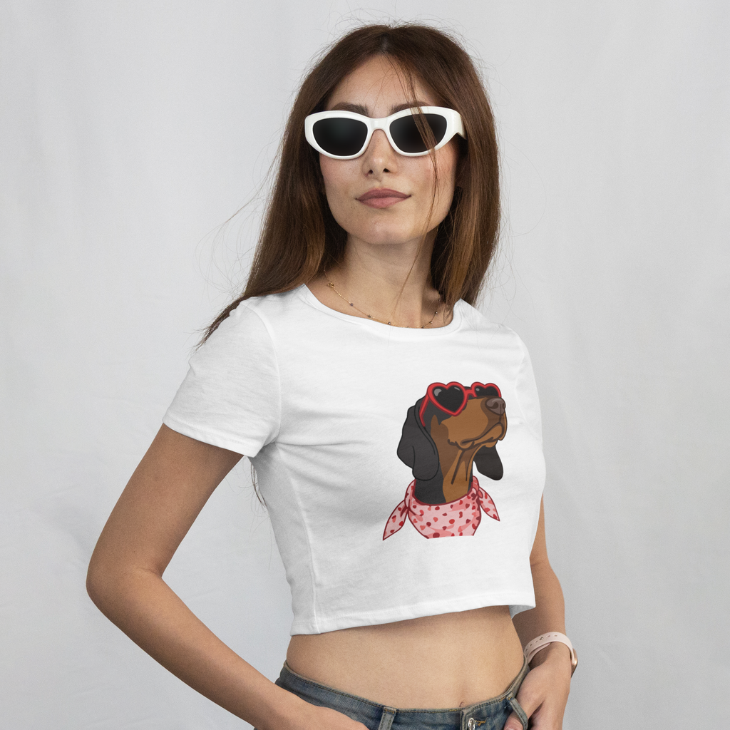 Saint Guas Mood Pet Capsule - Pointer Premium Crop T-Shirt