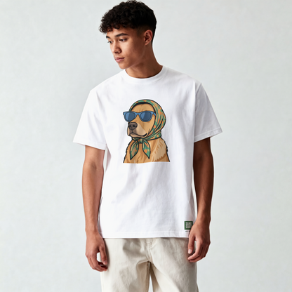 Saint Guas Mood Pet Capsule – Golden Retriever Premium Oversize T-Shirt