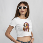 Saint Guas Mood Pet Capsule - Beagle Premium Crop T-Shirt