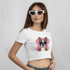 Saint Guas Mood Pet Capsule - Frenchie Premium Crop T-Shirt