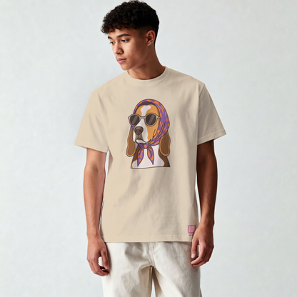 Saint Guas Mood Pet Capsule – Beagle Premium Oversize T-Shirt
