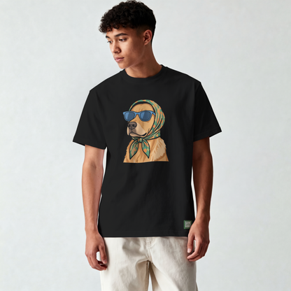 Saint Guas Mood Pet Capsule – Golden Retriever Premium Oversize T-Shirt