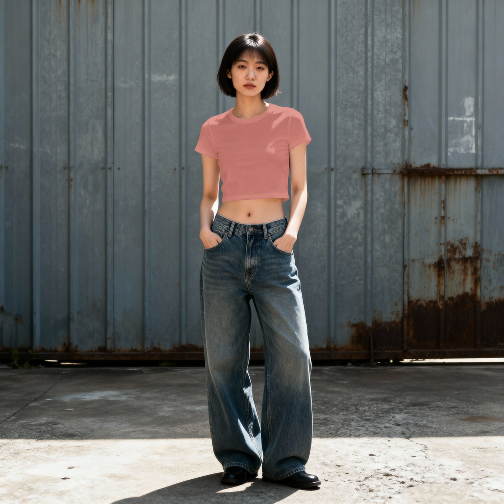 Saint Guas Basic Collection Premium Crop T-Shirt