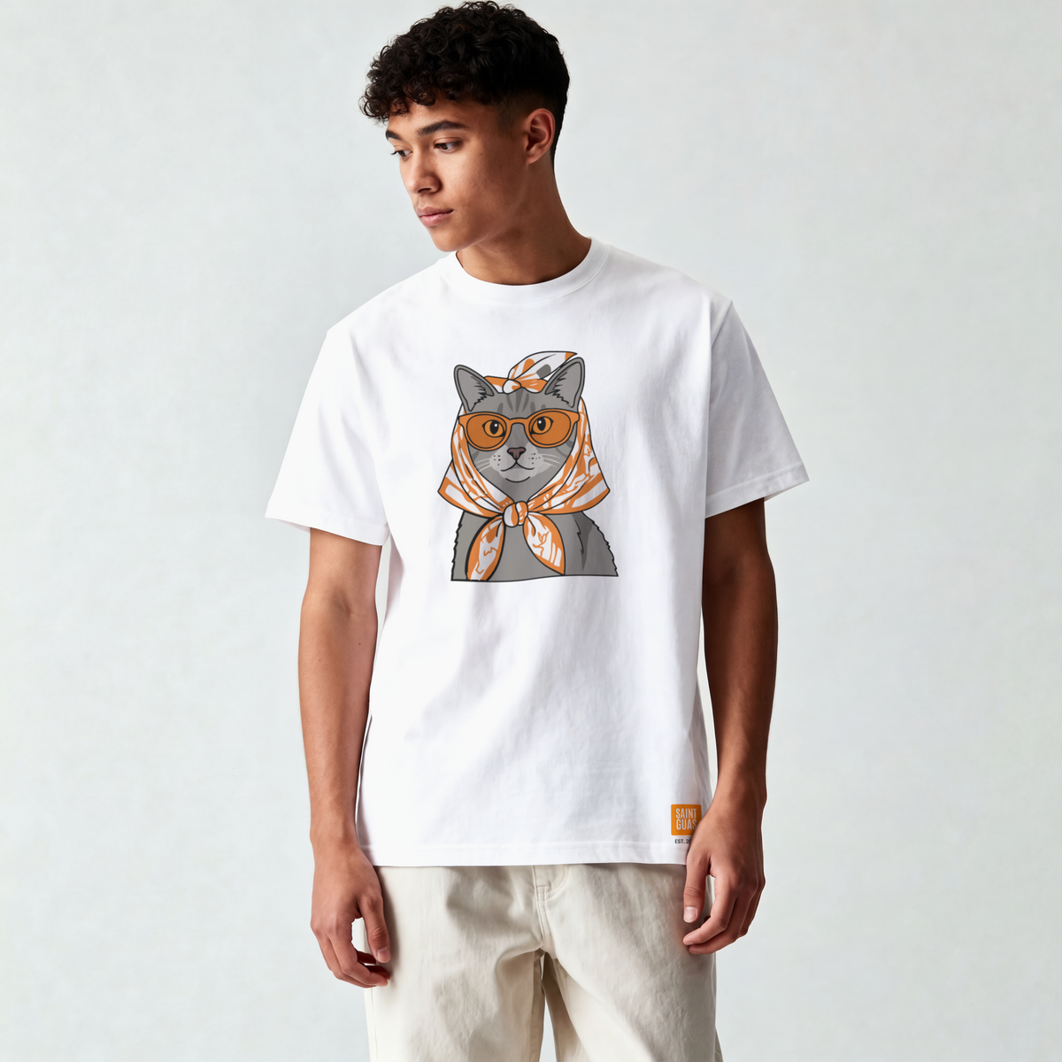 Saint Guas Mood Pet Capsule – Catue Premium Oversize T-Shirt