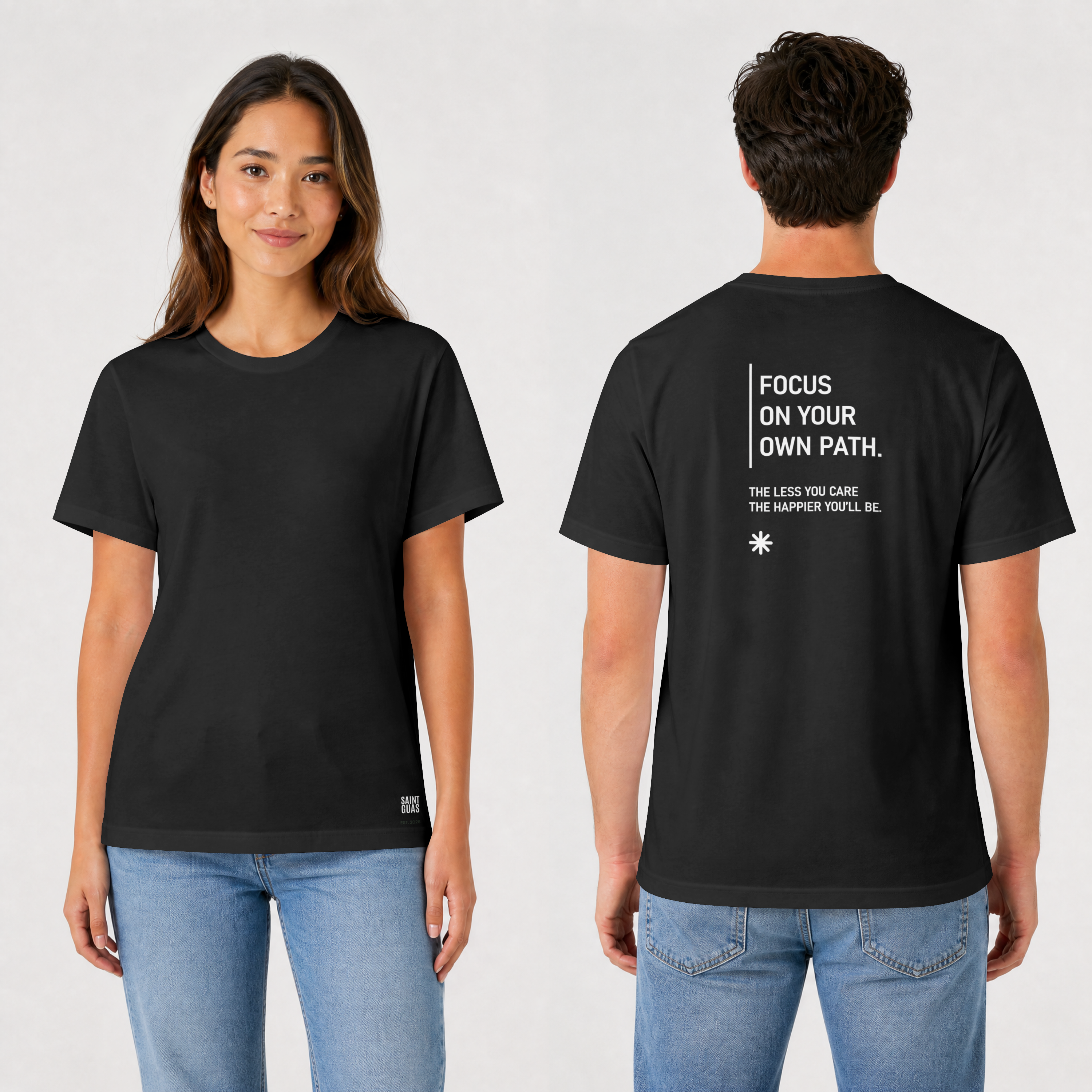 Saint Guas Mood Pet Capsule – Focus On Your Path Premium Regular T-Shirt