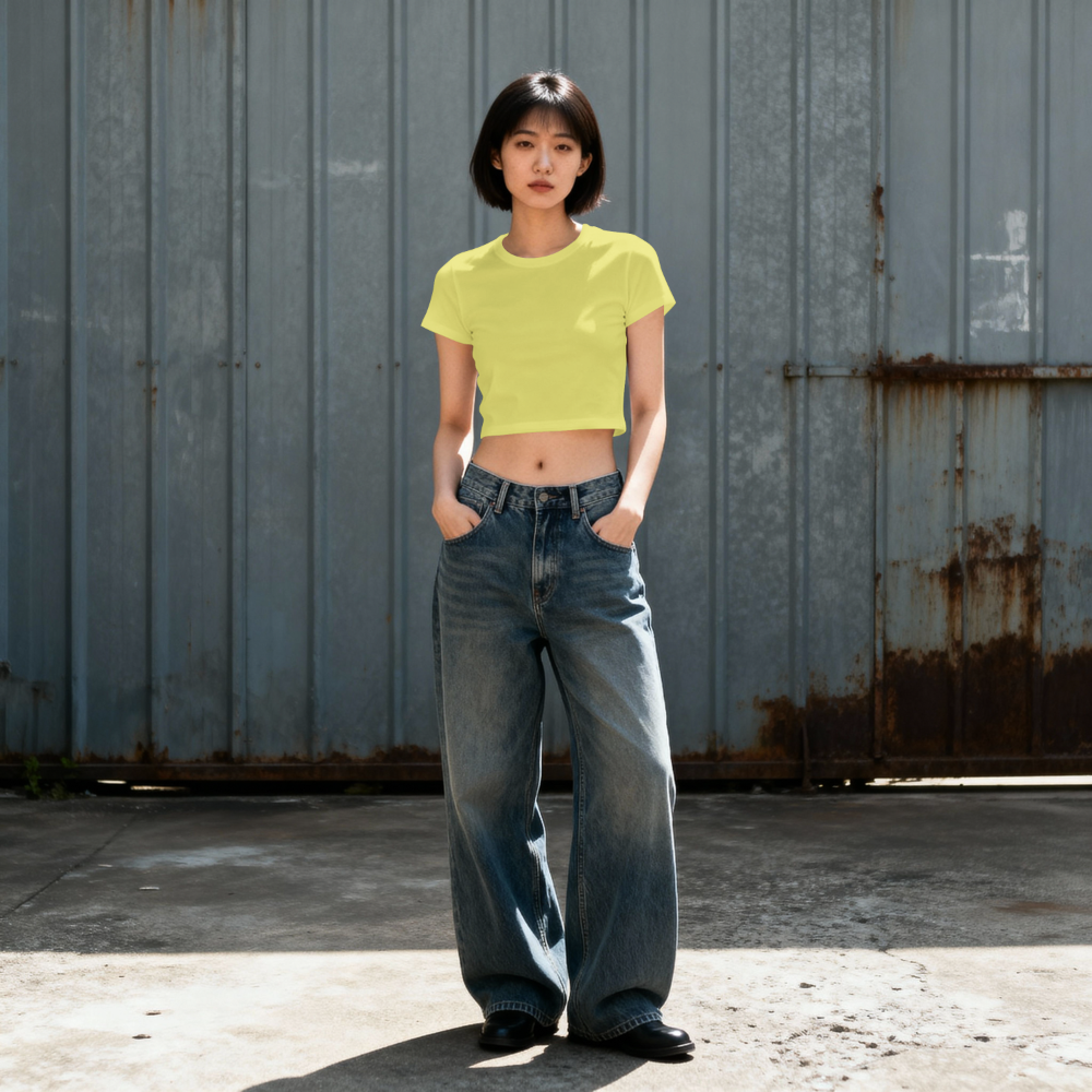 Saint Guas Basic Collection Premium Crop T-Shirt