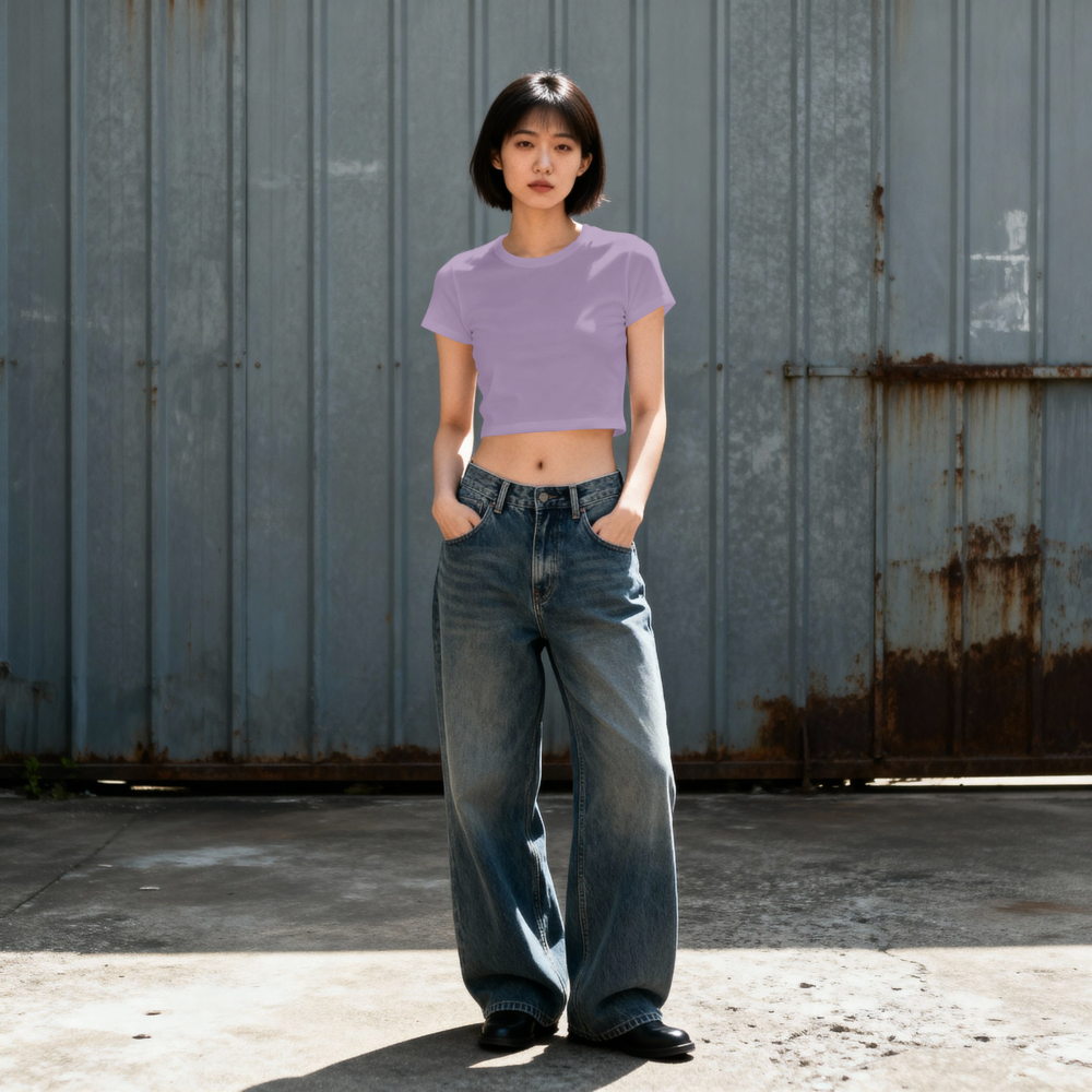 Saint Guas Basic Collection Premium Crop T-Shirt