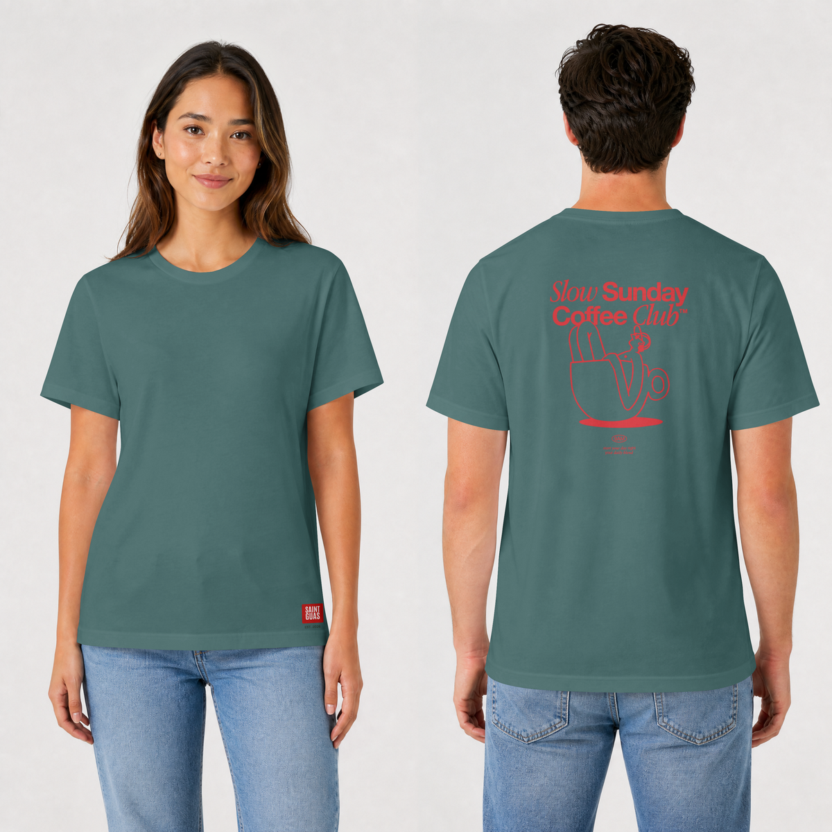 Saint Guas Statement Capsule – Slow Sunday Premium Regular T-Shirt