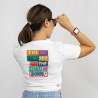 Saint Guas Statement Capsule -  Kill The Fear Premium Crop T-Shirt