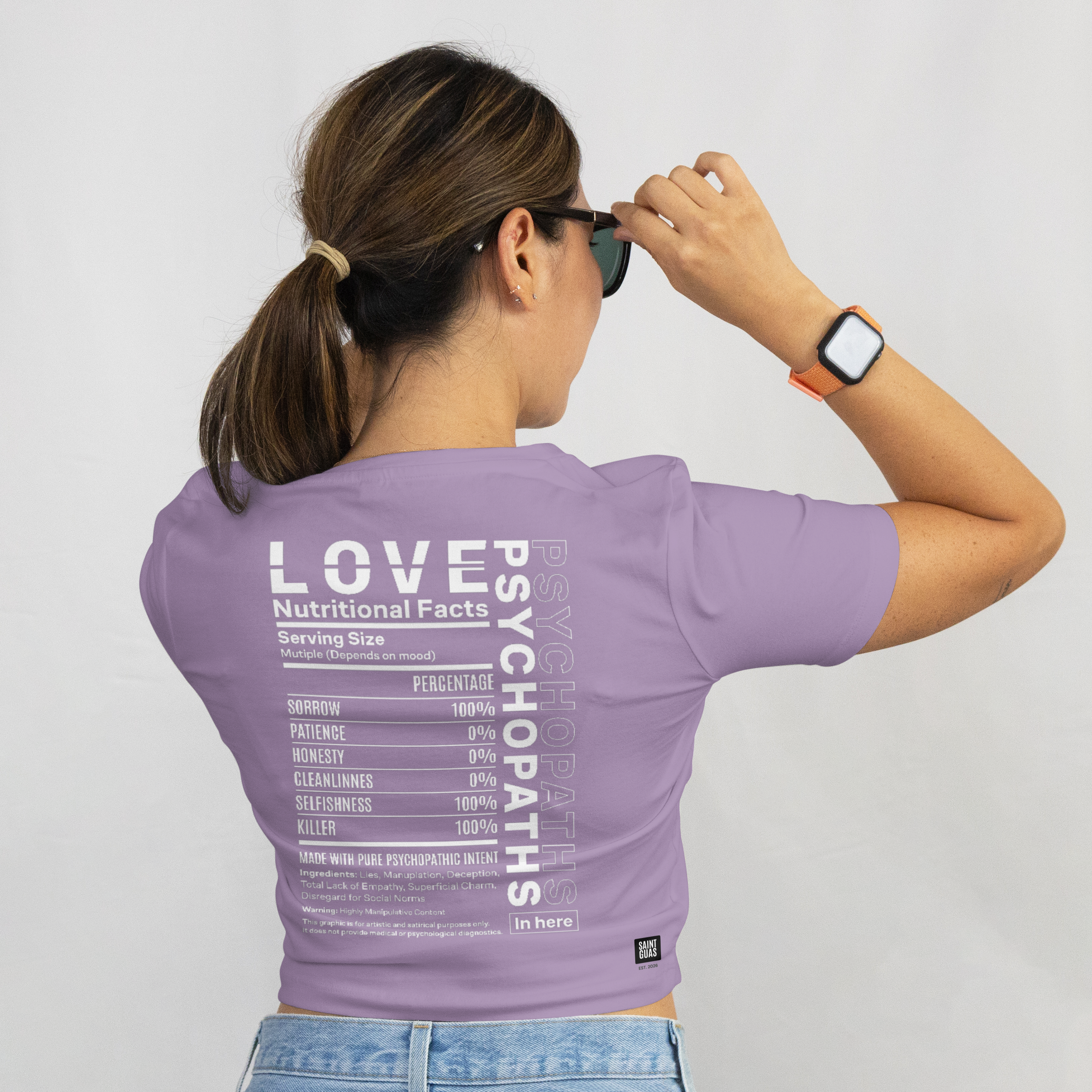 Saint Guas Statement Capsule -  Love Premium Crop T-Shirt