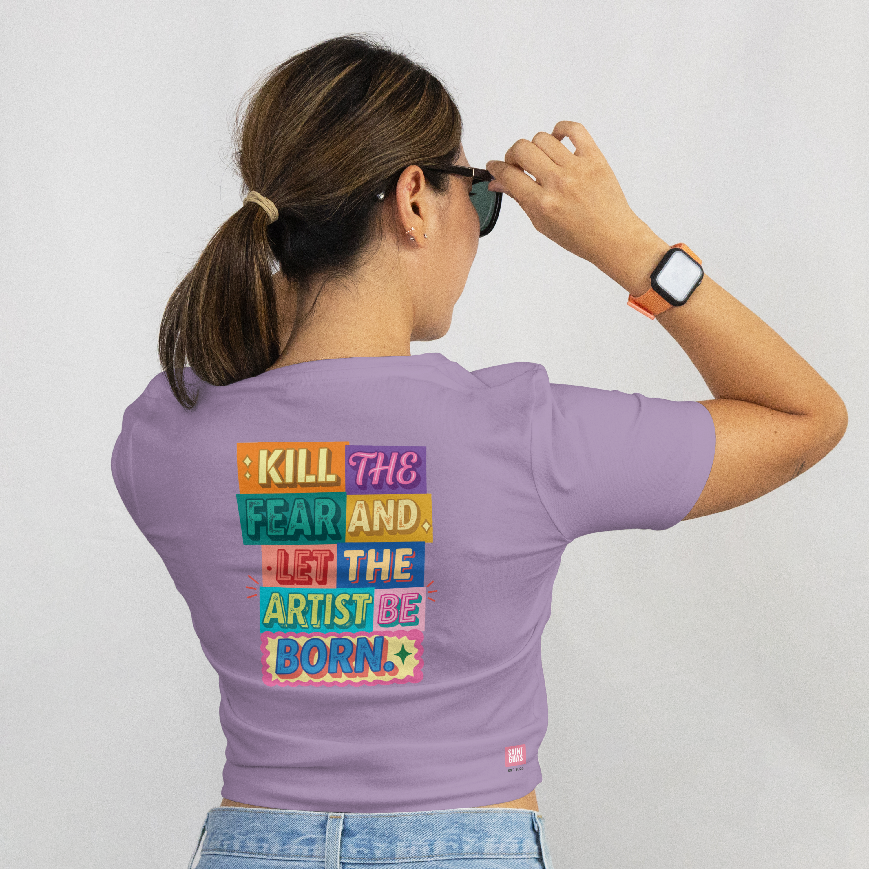 Saint Guas Statement Capsule -  Kill The Fear Premium Crop T-Shirt