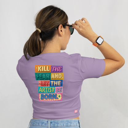 Saint Guas Statement Capsule -  Kill The Fear Premium Crop T-Shirt