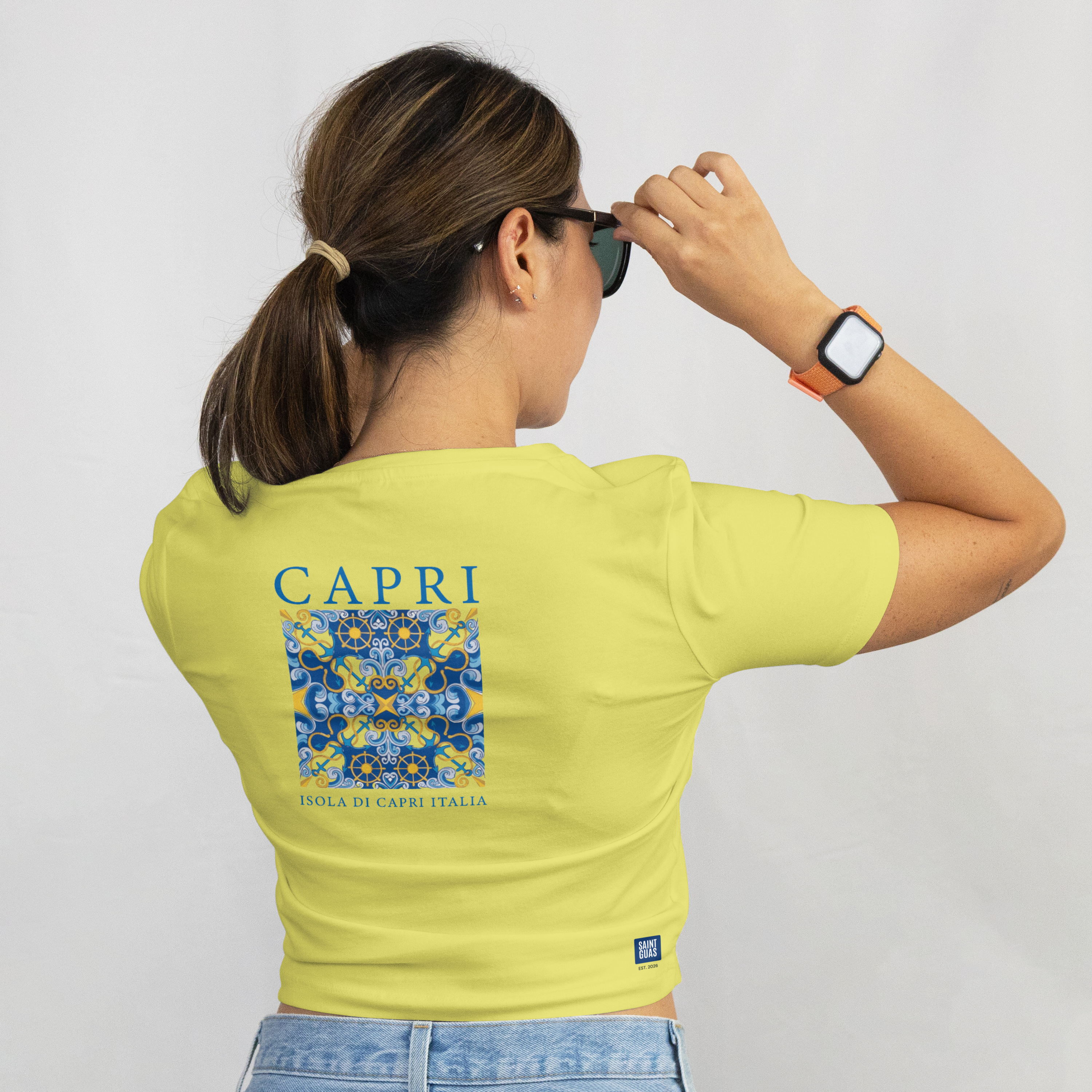 Saint Guas Statement Capsule -  Capri Premium Crop T-Shirt