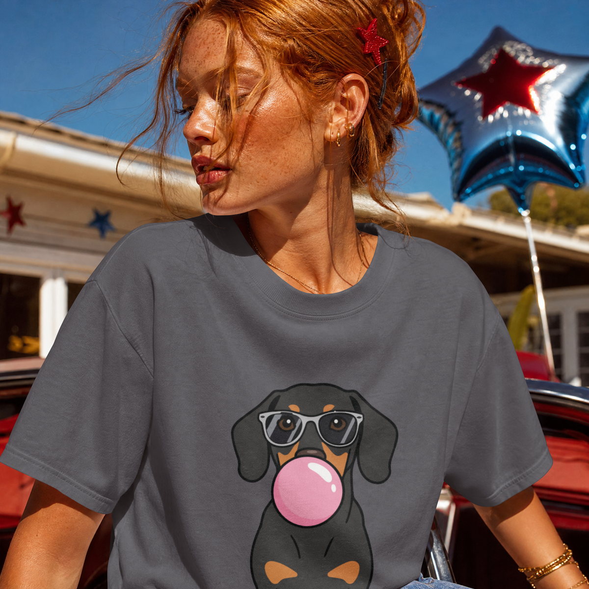 Saint Guas Mood Pet Capsule – Black Lab Premium Oversize T-Shirt