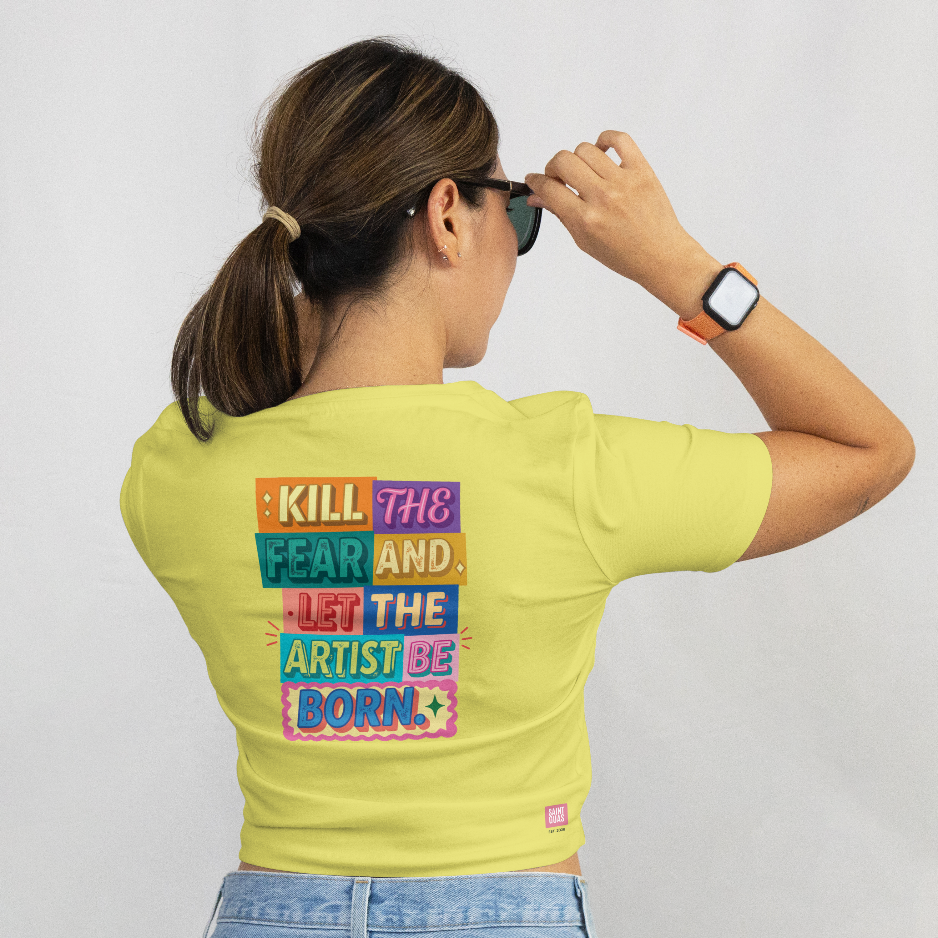 Saint Guas Statement Capsule -  Kill The Fear Premium Crop T-Shirt
