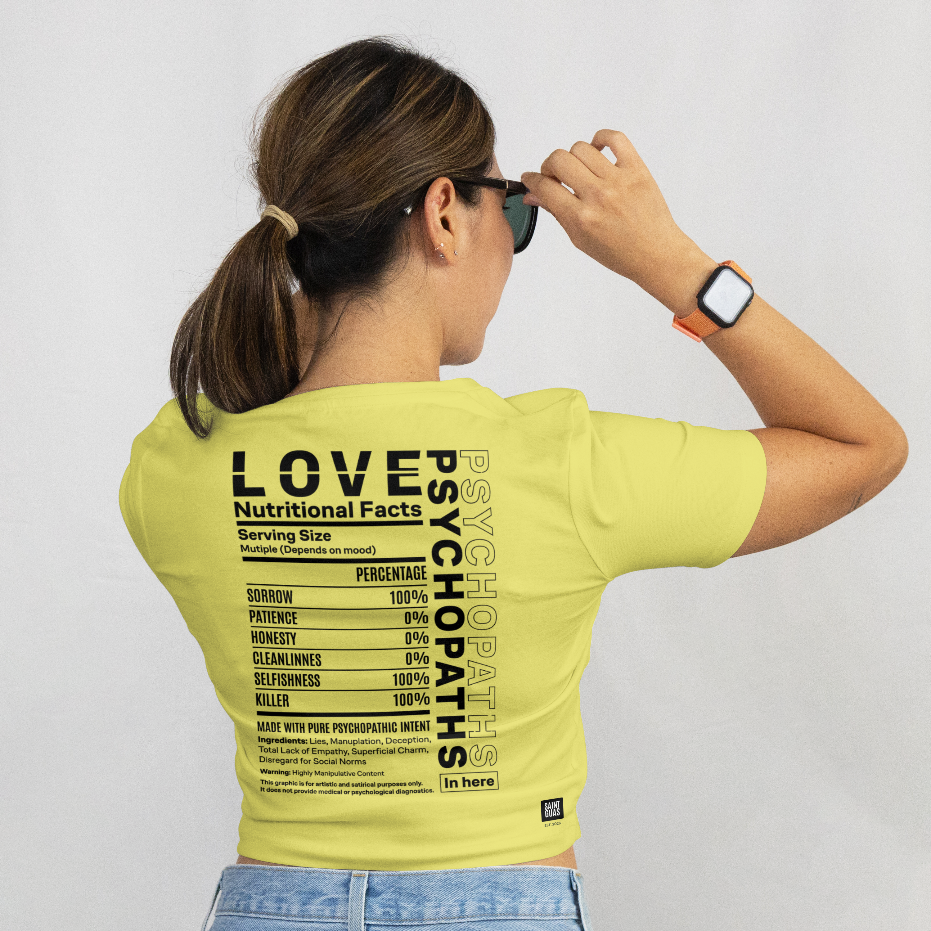 Saint Guas Statement Capsule -  Love Premium Crop T-Shirt