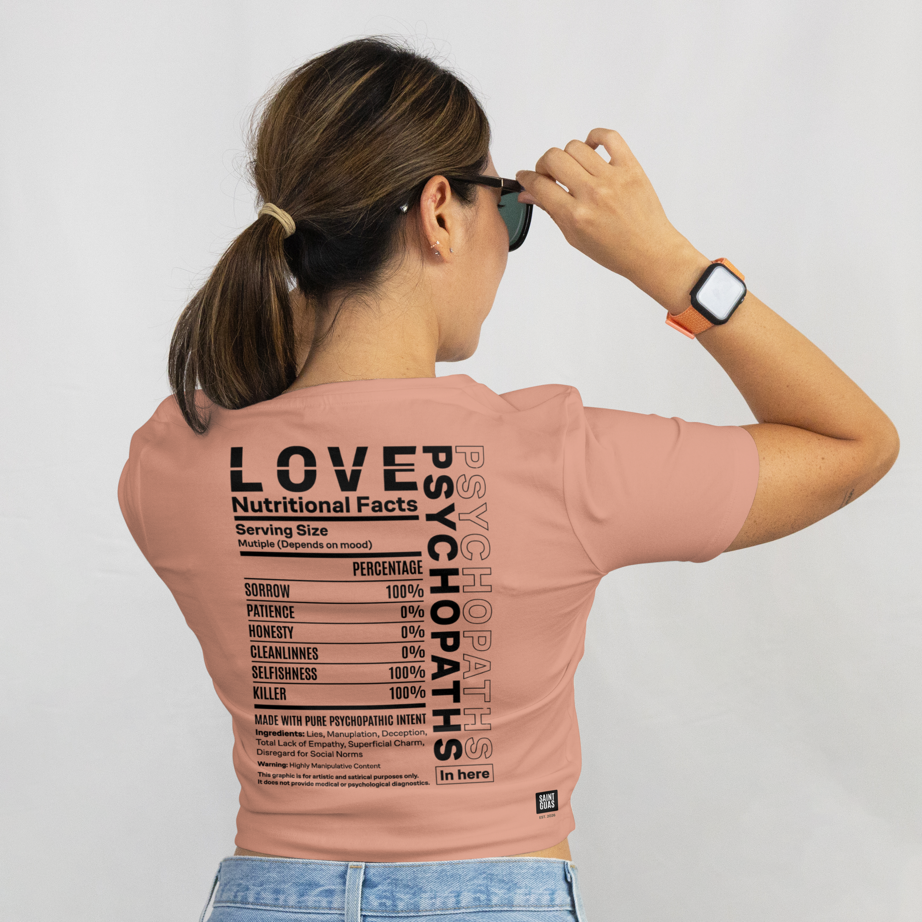 Saint Guas Statement Capsule -  Love Premium Crop T-Shirt