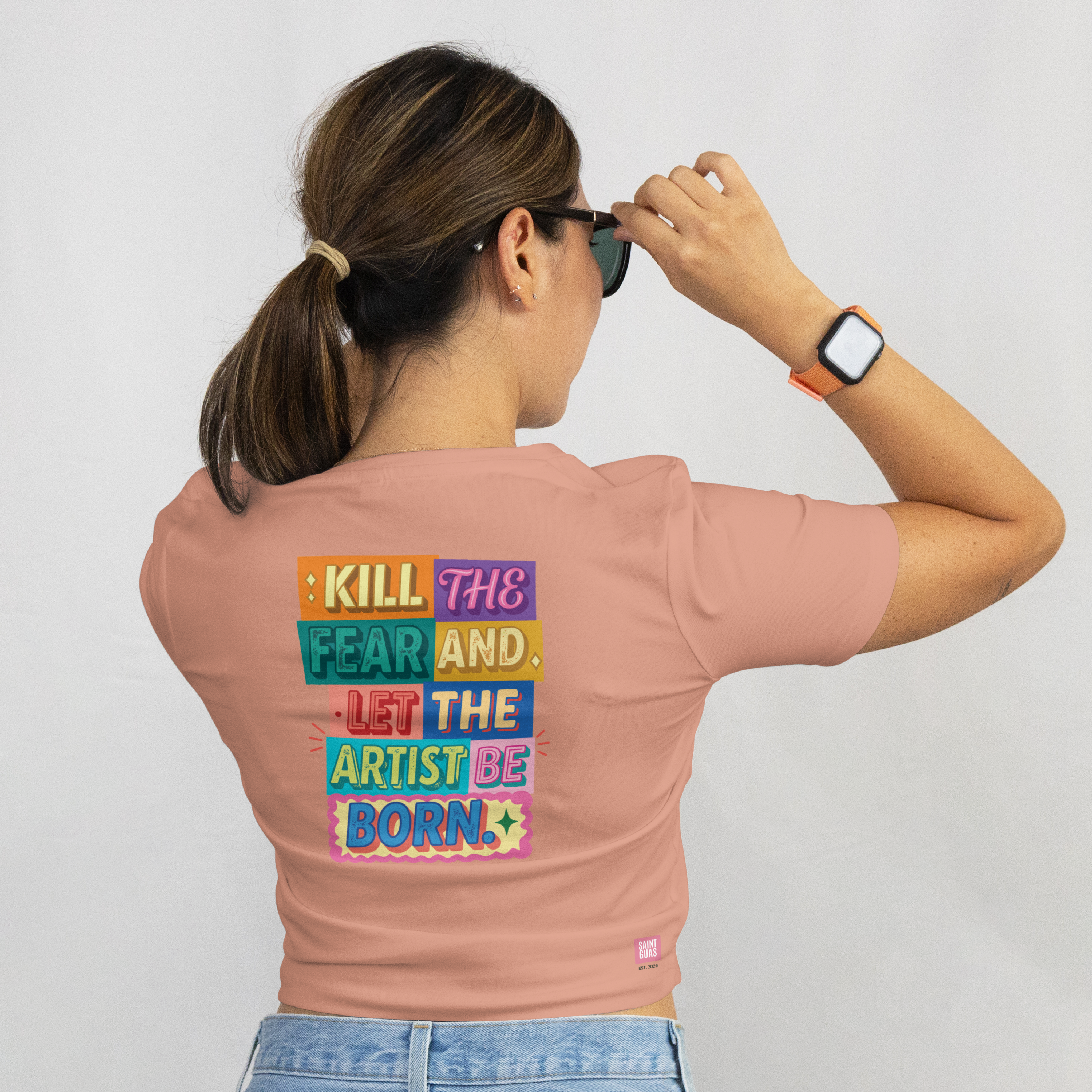 Saint Guas Statement Capsule -  Kill The Fear Premium Crop T-Shirt
