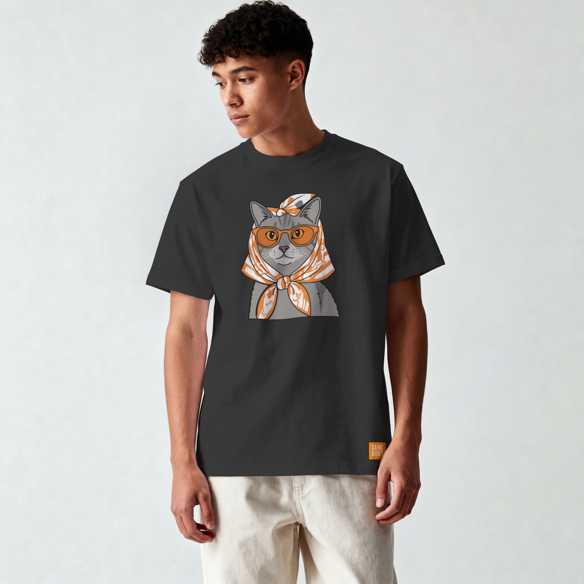 Saint Guas Mood Pet Capsule – Catue Premium Oversize T-Shirt
