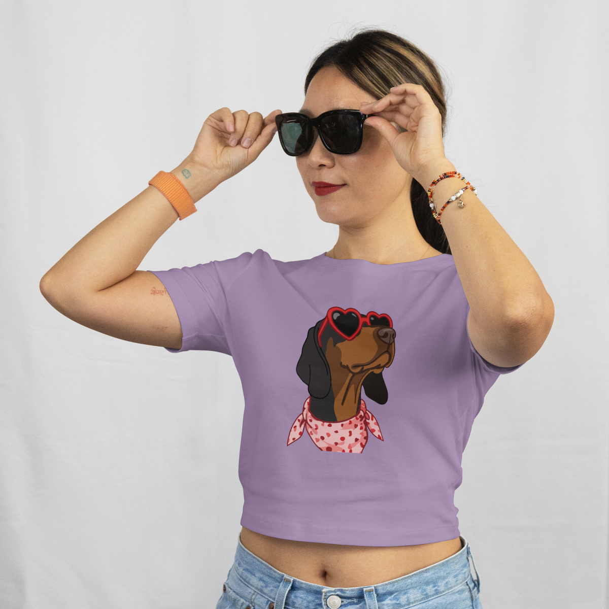 Saint Guas Mood Pet Capsule - Pointer Premium Crop T-Shirt